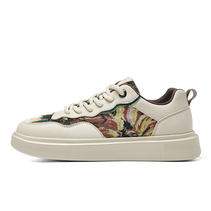 

Модные повседневные кеды стильные скейтерские мужские CARTELO, бежевый коричневый[height-increasing 3cm]