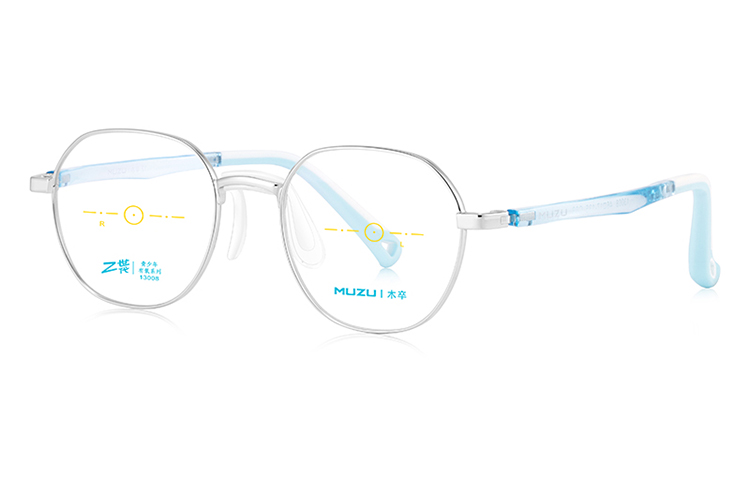 

MUZU Унисекс очки для зрения, Silver | Transparent Blue-C04