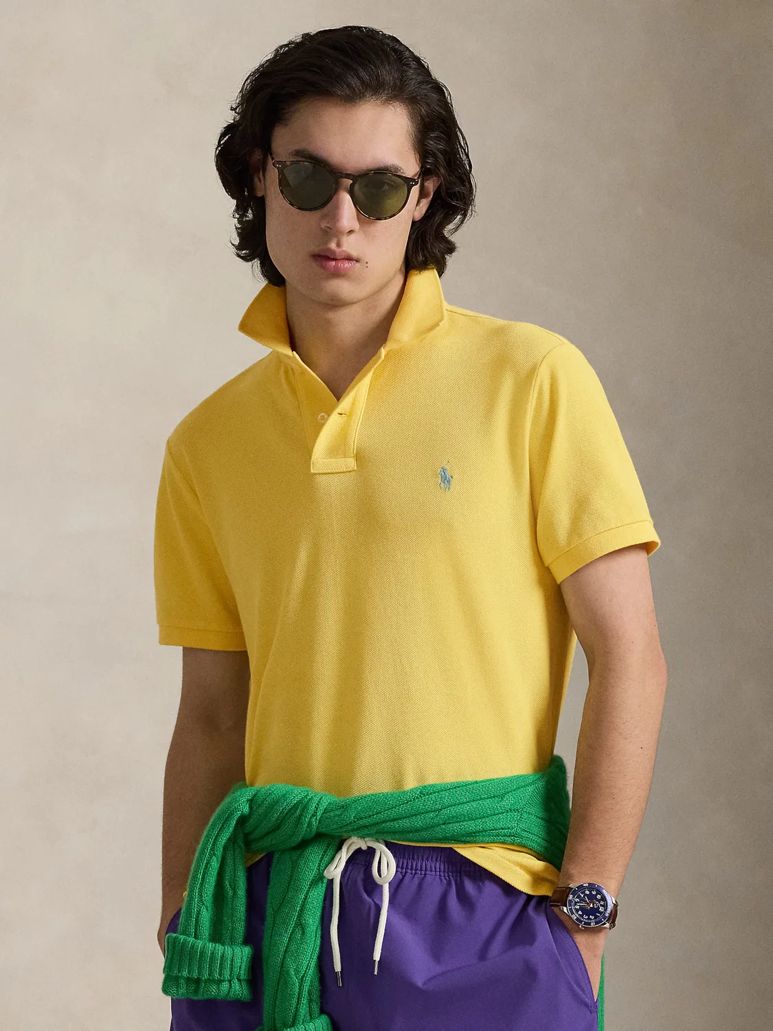 Рубашка стандартного кроя Polo Ralph Lauren, Light Yellow — фото 2