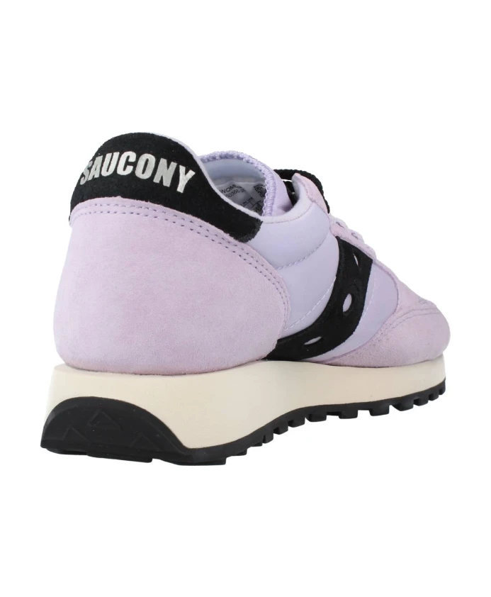 Кроссовки винтажные замшевые с логотипом Saucony, фиолетовый — фото 4