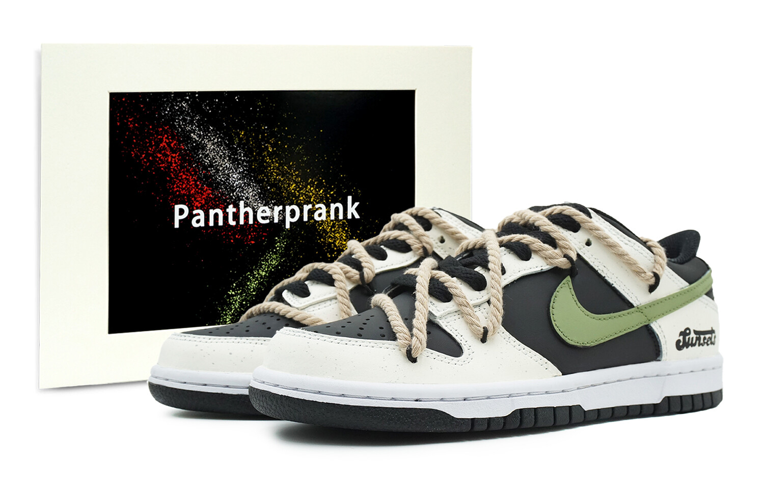 

Обувь для скейтбординга Dunk Kids для начальной школы Nike, бежевый/черный