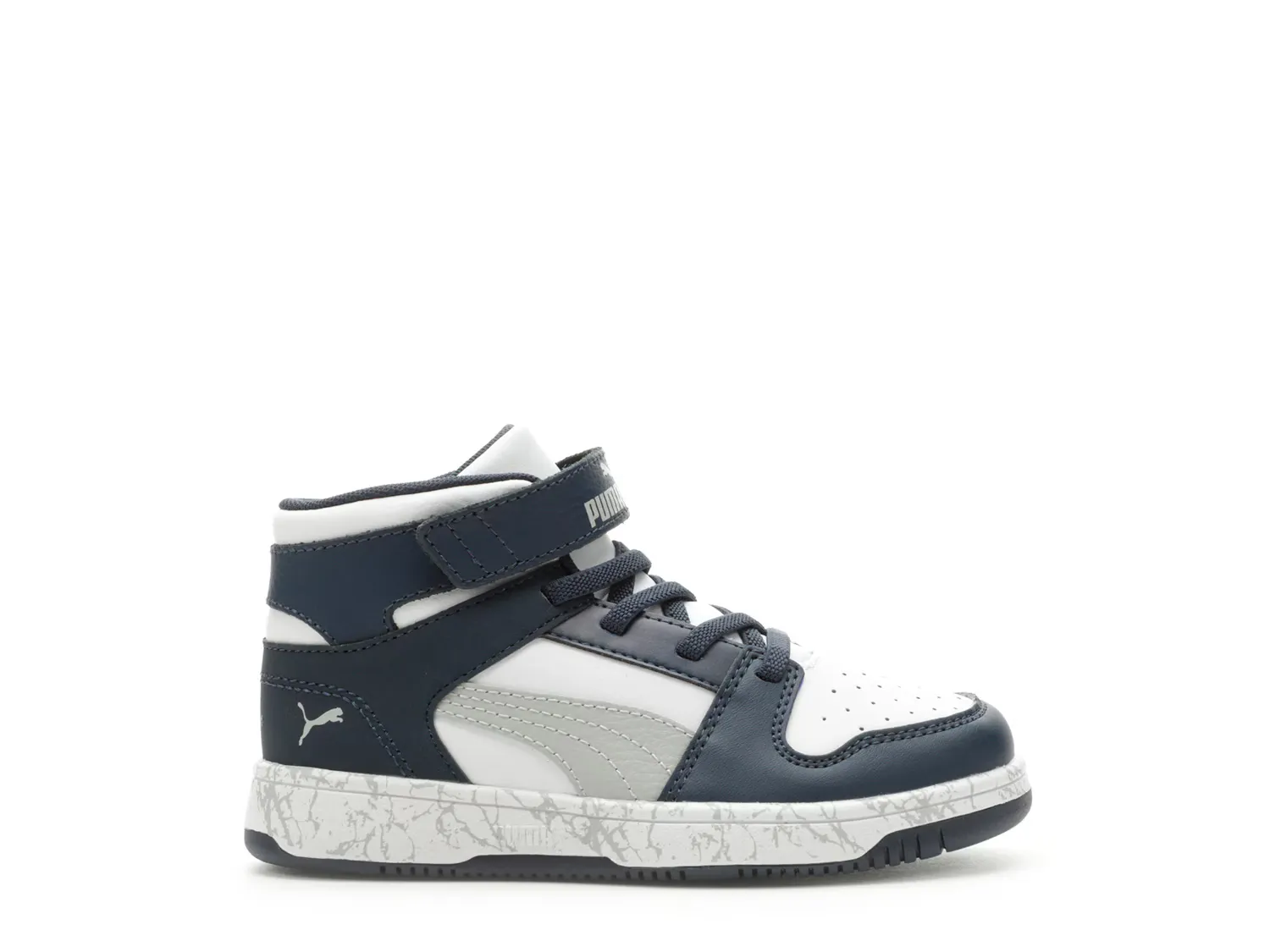 

Кроссовки Rebound Mid Layup Marble Sneaker Puma, темно-синий/белый