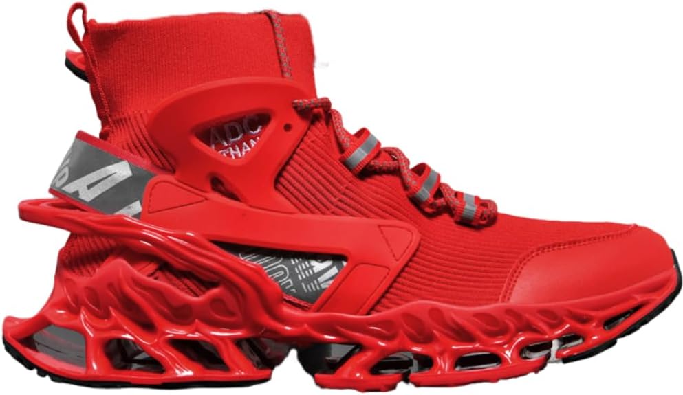 

Мужские кроссовки для бега и повседневной носки, сетчатые, с нескользящей подошвой, для тенниса, прогулок и трейлов, унисекс Lexamen, красный