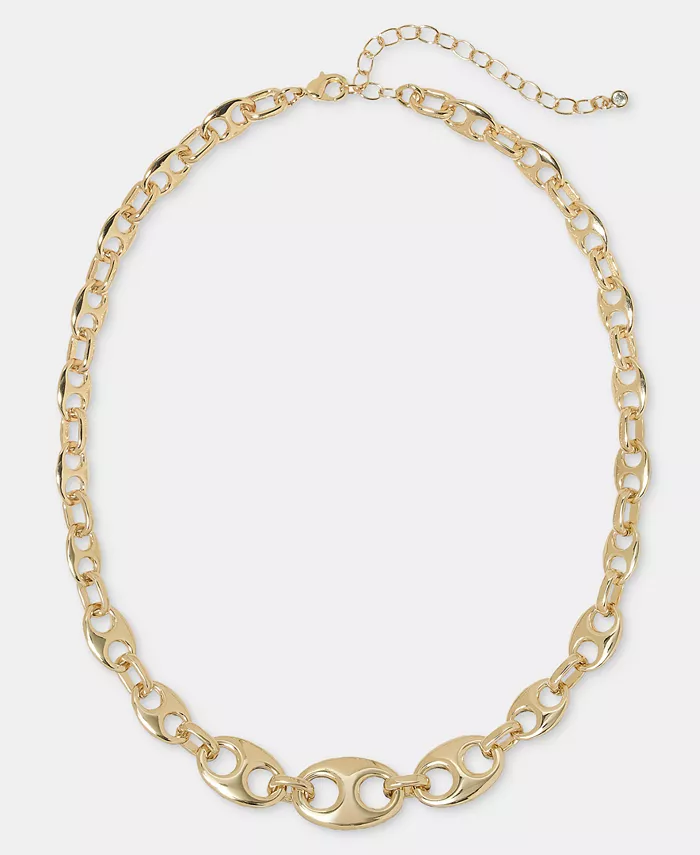 

Ожерелье-воротник Link Collar, 16 дюймов + удлинитель 3 дюйма On 34th, золотой