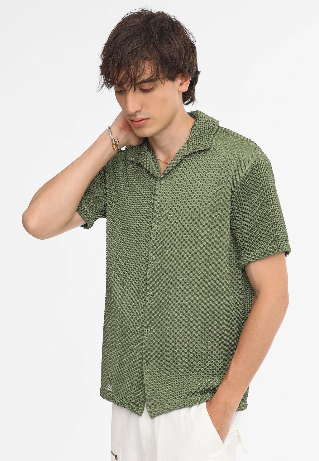 

Рубашка CASUAL MAXWELL Instafab, зеленый