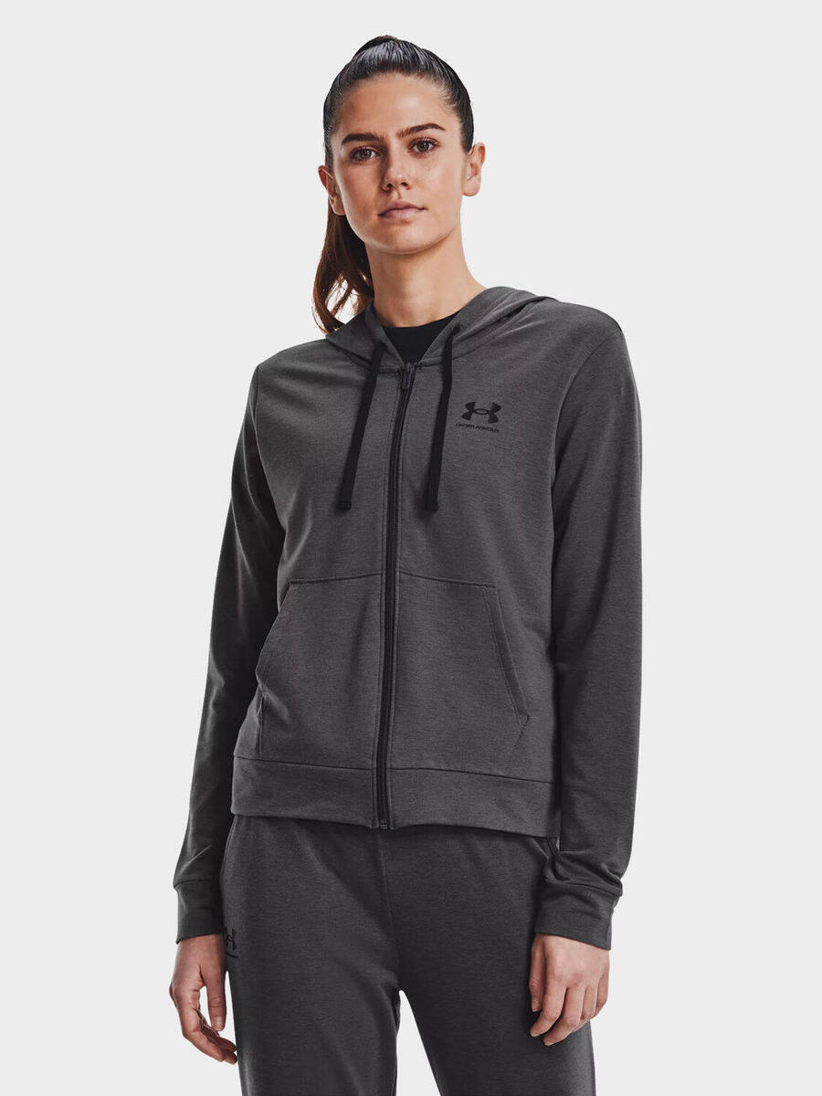 

UNDER ARMOUR Женская тренировочная толстовка Under Armor Rival Terry Full Zip Hoodie