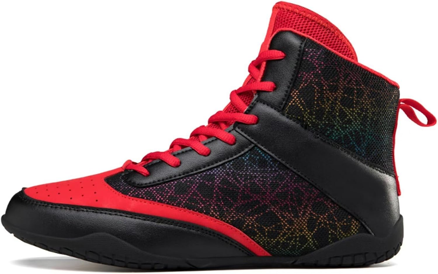 

Боксерские кроссовки для мужчин, обувь для боевой подготовки, профессиональные женские боевые ботинки и обувь для тренировок Hussen, красный