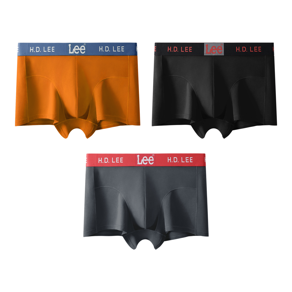 

Подарочный набор мужского белья Combo Set Lee, 3 Pack (оранжевый+черный+темно-серый)