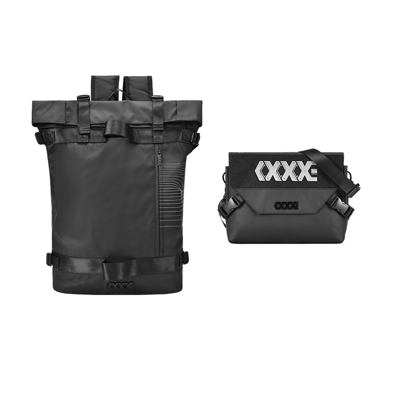 

Полиэстеровый баскетбольный рюкзак большого размера унисекс темно-серый COEXISTENCE, черный