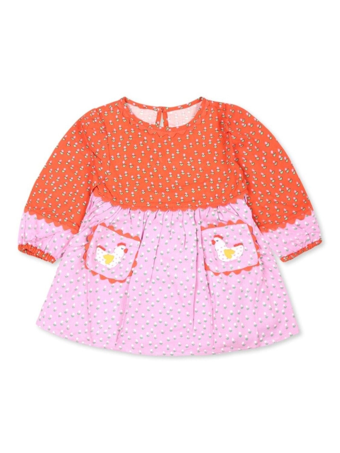 

Stella McCartney Kids платье с аппликацией в фермерском стиле, красный