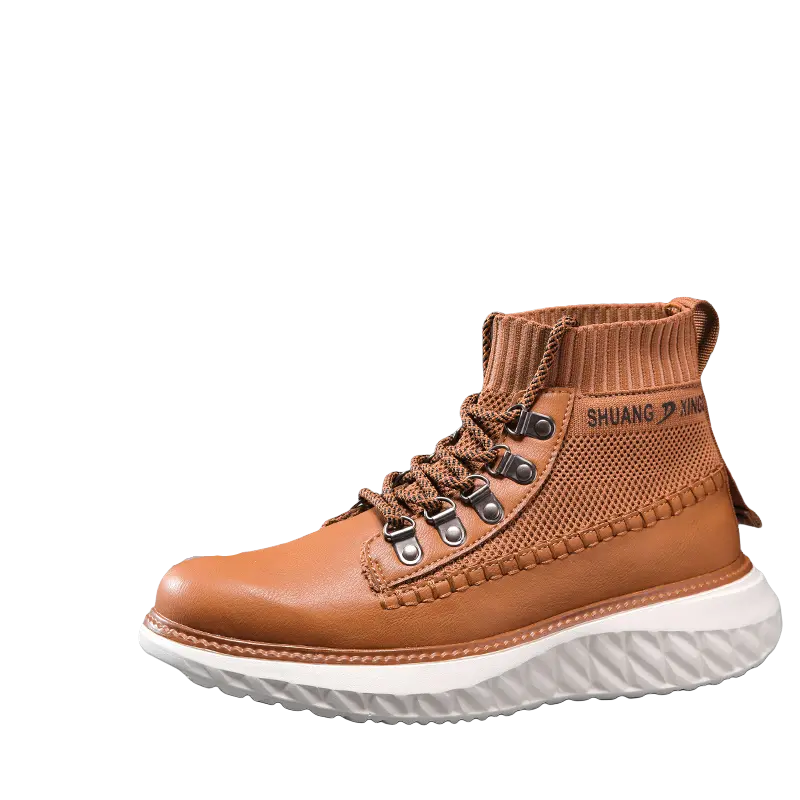 

Green feet Амортизирующие устойчивые к истиранию высокие кеды мужские Earth Yellow, цвет Earth Yellow