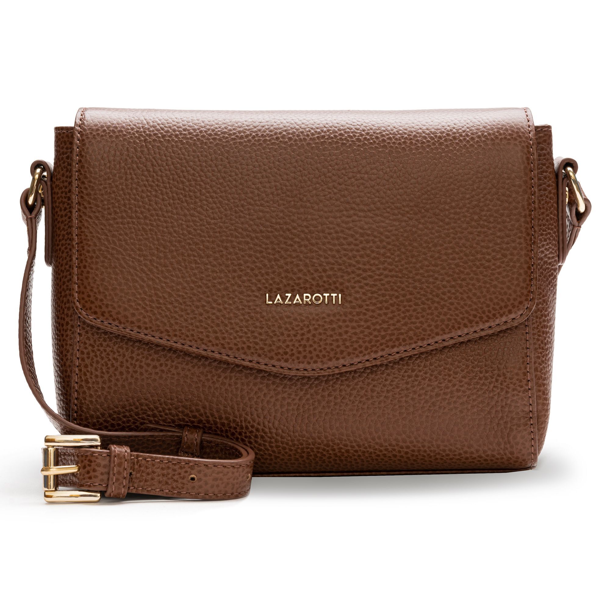 

Сумка через плечо Lazarotti Bologna Leather Umhängetasche Leder 22 см, коричневый