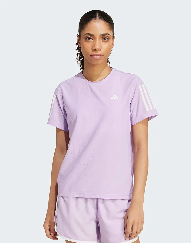 

Футболка adidas Running Own the run цвета «пудровый сливовый» Adidas Performance