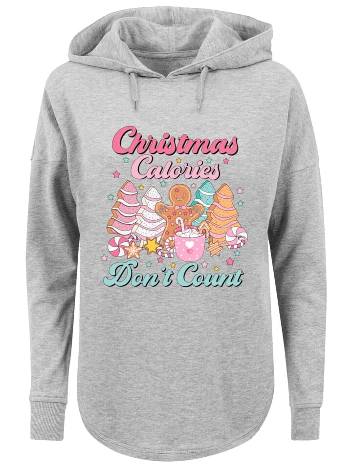 

Пуловер F4NT4STIC Oversized Hoodie Weihnachten Dont Count Candy, серый