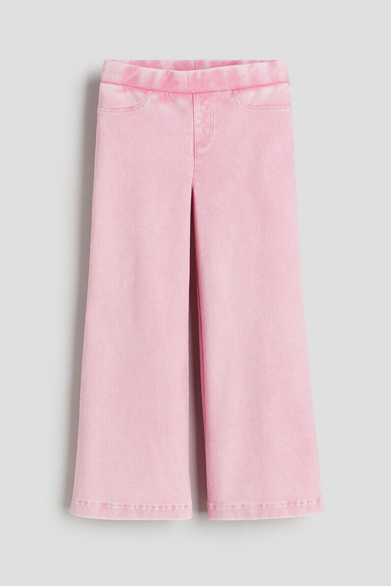 

Широкие брюки под деним H&M, розовый