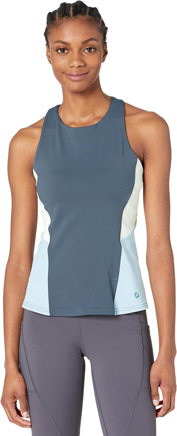 

Топ Fila Practice Hard Tank, цвет India Ink/Blue Fog/White