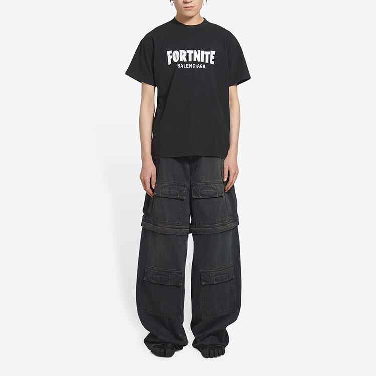 Футболка Balenciaga x Fortnite, черный — фото 3