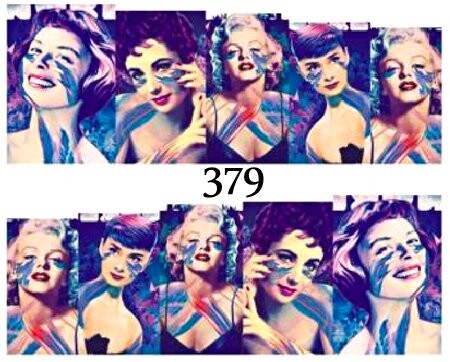 

Водные наклейки для ногтей - №379, inna