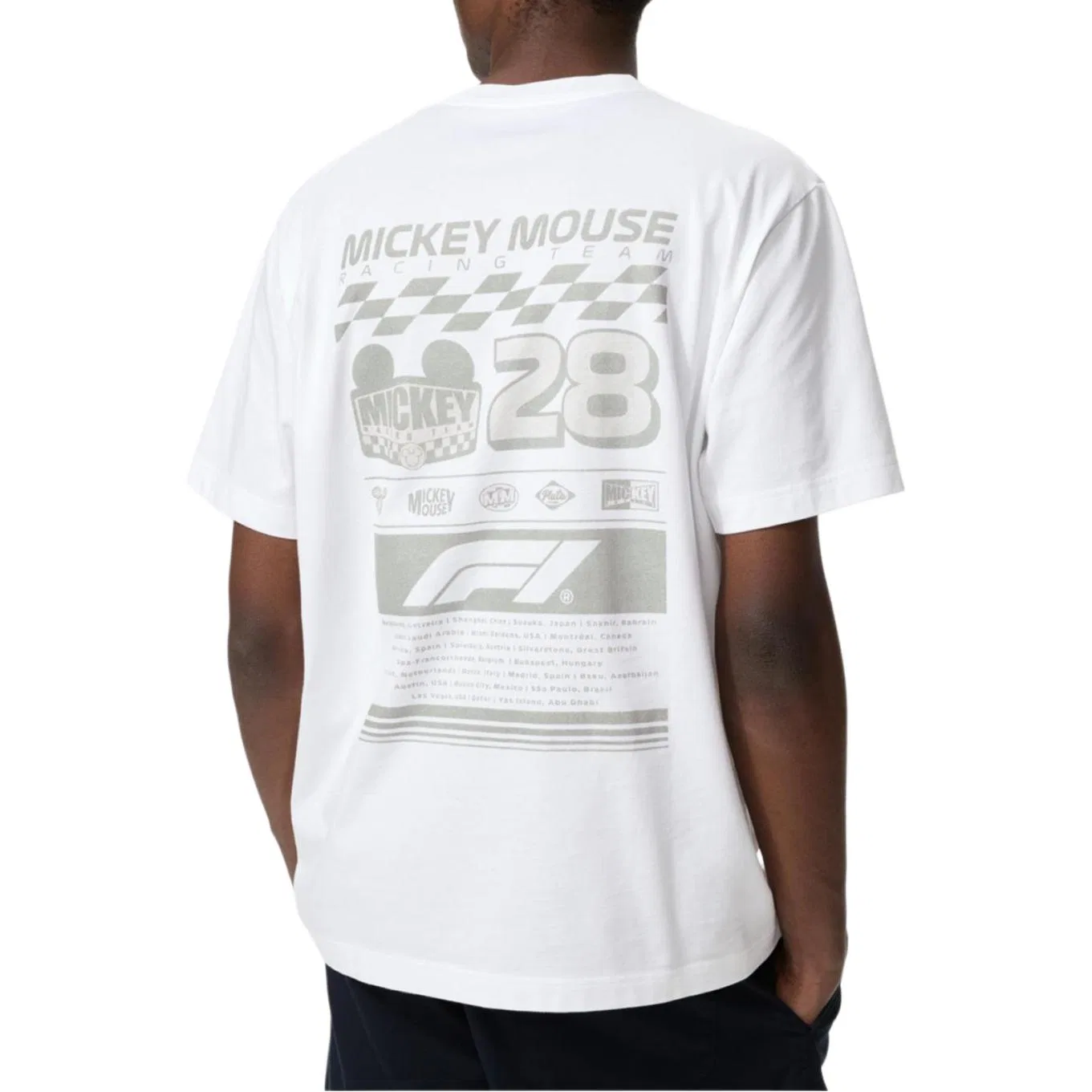 Футболка унисекс x Disney/ X Formula 1 X Formula 1 UNIQLO, White — фото 4