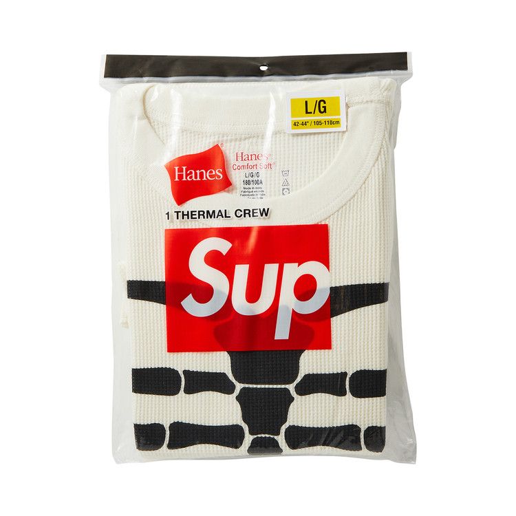 

Свитер Supreme x Hanes Bones Thermal Crew (1 Pack), Natural