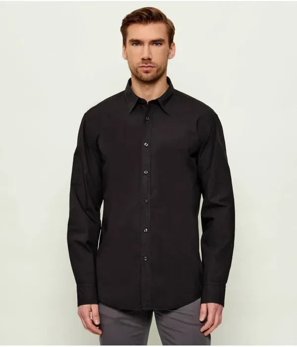 Рубашка regular fit Boss Orange, черный