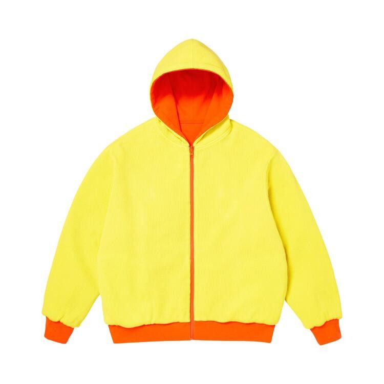 Толстовка Supreme Reversible Work Zip Up Hooded Sweatshirt 'Bright Orange' — фото 2