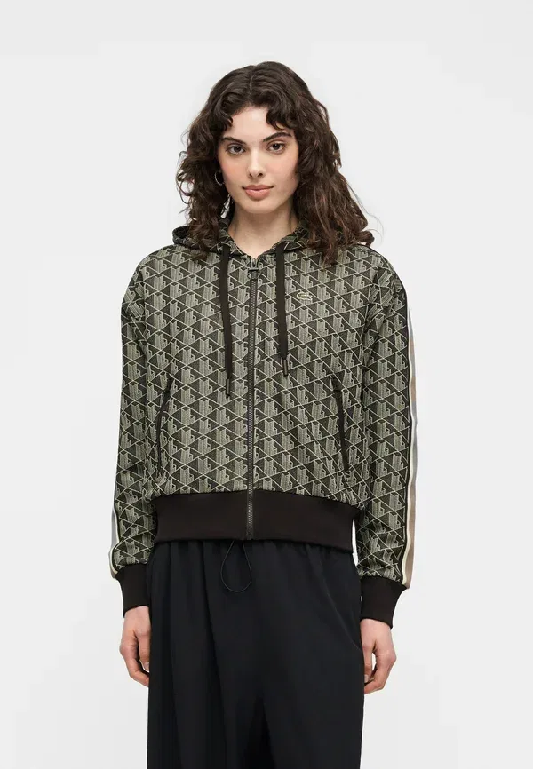 Толстовка Lacoste на молнии, баффало/желтый
