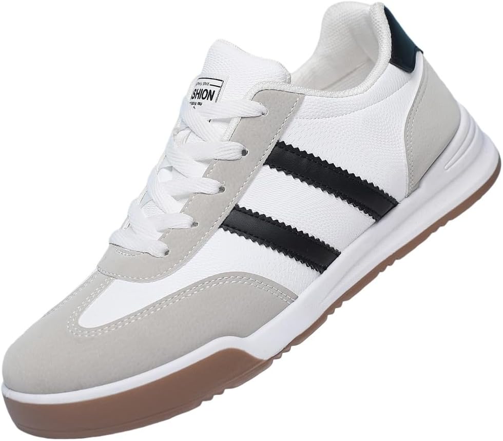 

Мужские модные и легкие спортивные кроссовки - противоскользящие, прочные, дышащие и удобные. Подходят для активного отдыха, бега, фитнеса и повседневной носки Fmshi, белый