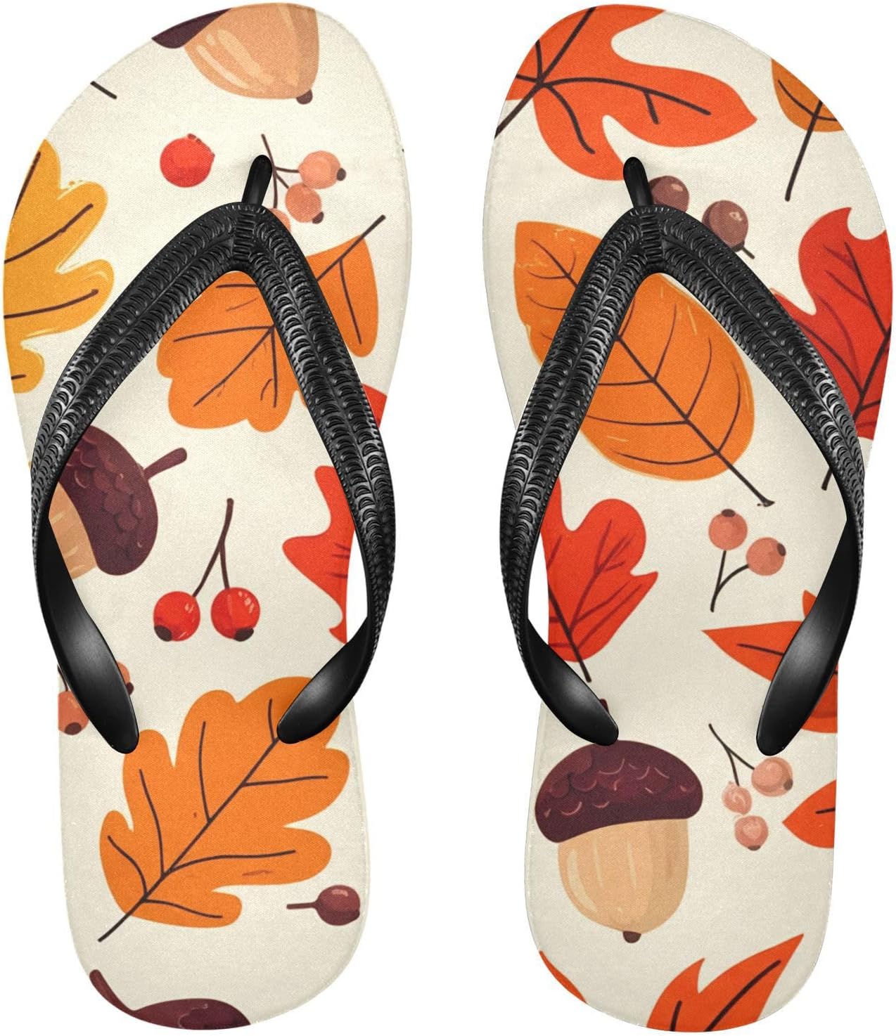 

Женские и мужские пляжные шлепанцы-бежевые с листьями желудя, для душа, резиновые, нескользящие, летние тапочки для ходьбы Sinestour