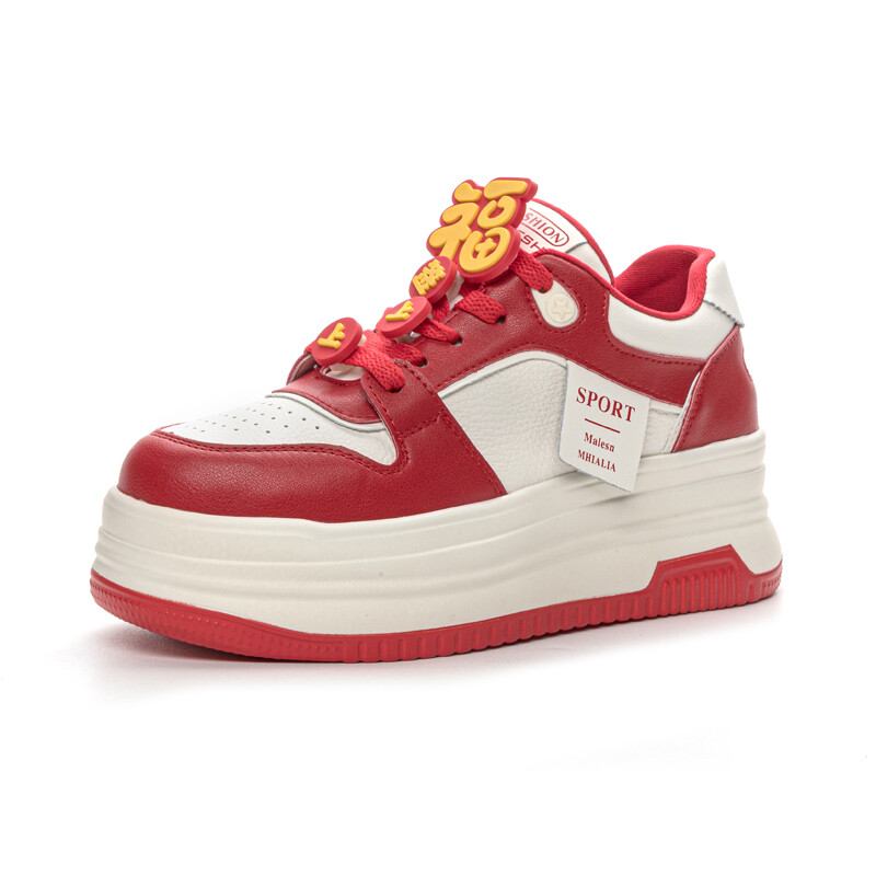 

Кеды, скейтборд обувь женская низкая Chovo, цвет Red flat bottom