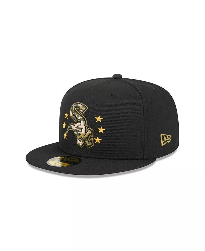 

Мужская черная бейсболка Chicago White Sox 2024 Armed Forces Day On-Field 59FIFTY Fitted Hat New Era