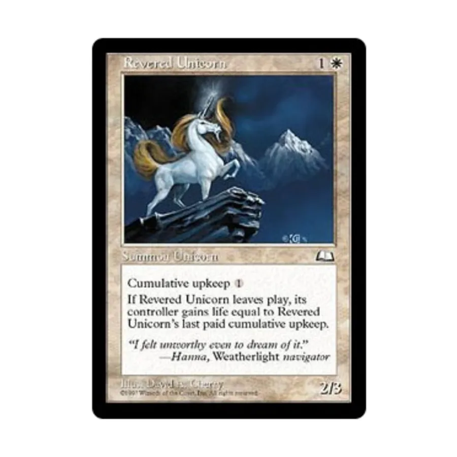 

CCG Почтенный единорог (U), MTG - Weatherlight