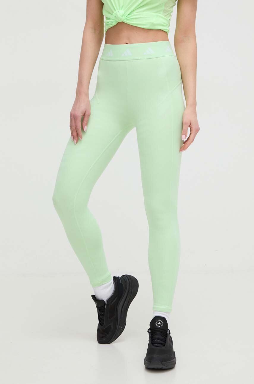 

Леггинсы для тренировок Techfit adidas Performance, зеленый