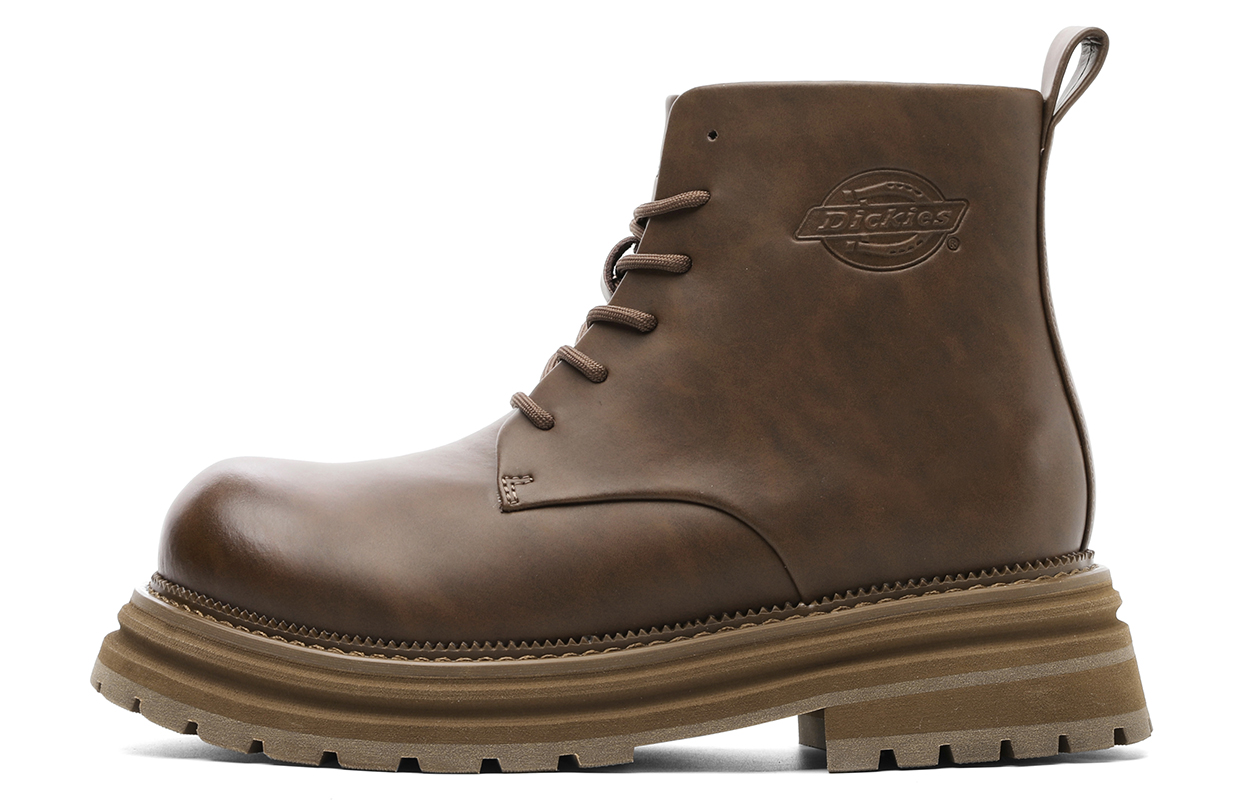 

Dickies Короткие мужские ботинки Martin до середины голени, темно-коричневые