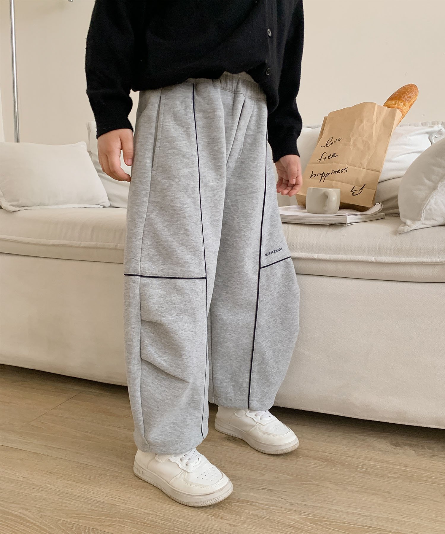 Детские спортивные штаны в полоску [aimoha-KIDS-] Aimoha Kids, gray