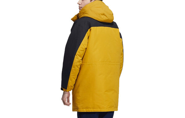 Пуховик adidas Outdoor Stay Warm Down Jacket Couple Style Gold Color, желтый — фото 2