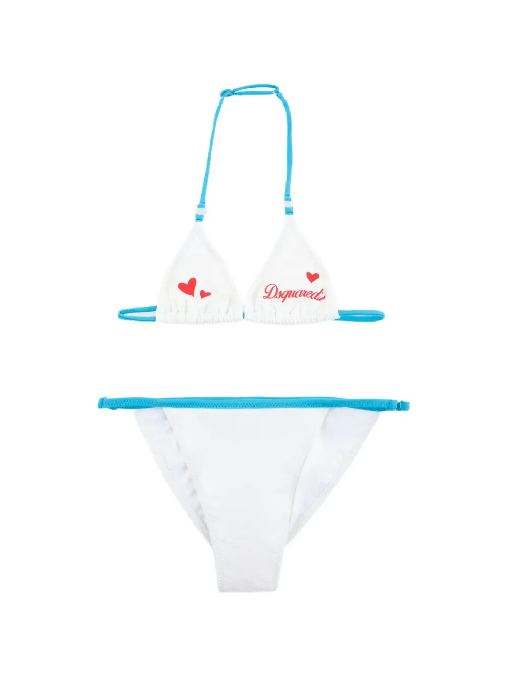 Бикини с деталями в виде сердечек Dsquared2 Kids, белый
