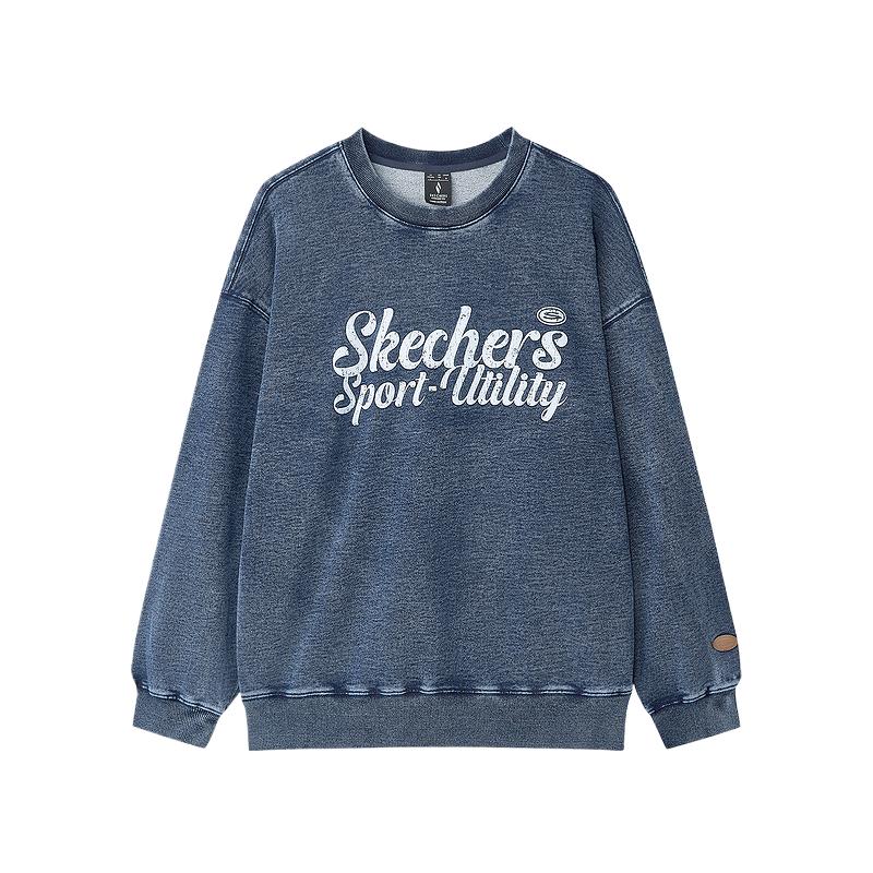 

Skechers Спортивная толстовка серии Sports Alliance, унисекс, джинсовая, цвет «снежинка»