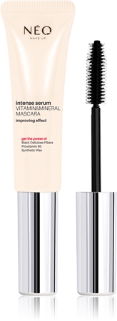 

Питательная тушь для роста ресниц NEO MAKE UP Intense Serum Vitamin & Mineral Mascara, Black 9 ml