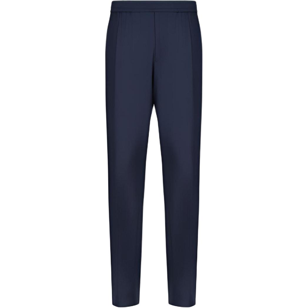 

Брюки с зауженными штанинами и шнурком EMPORIO ARMANI, синий