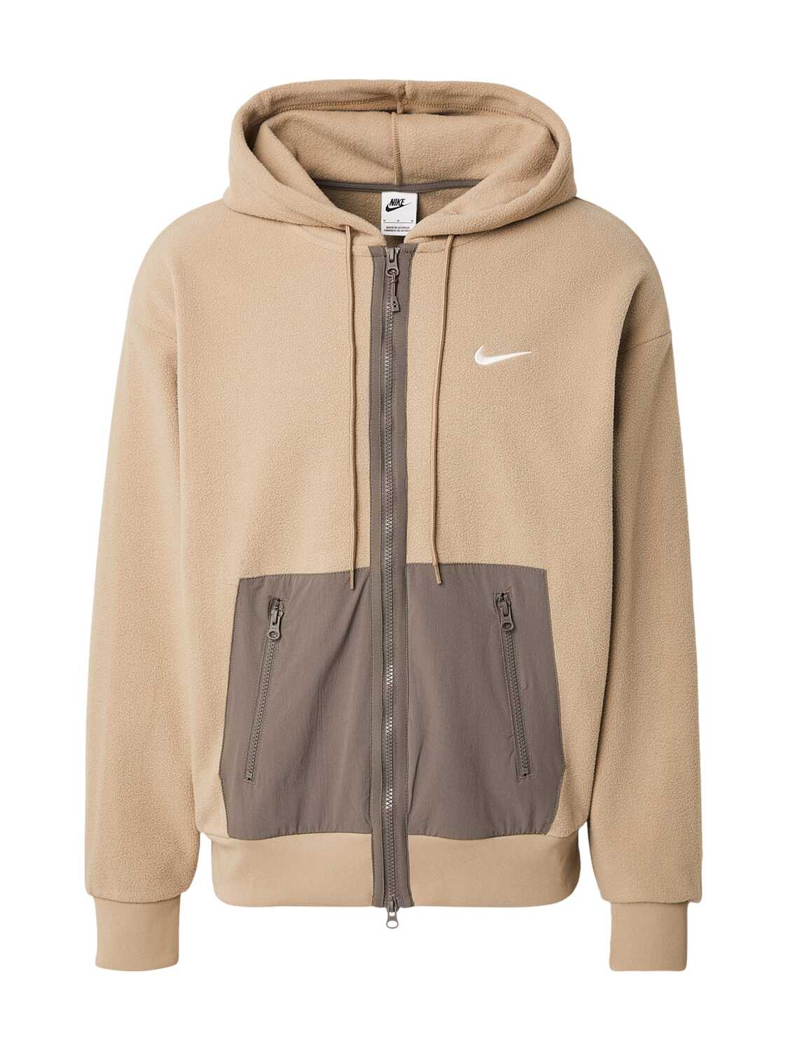 

Nike Sportswear Худи на молнии в бежевом цвете, Бежевый, Nike Sportswear Худи на молнии в бежевом цвете