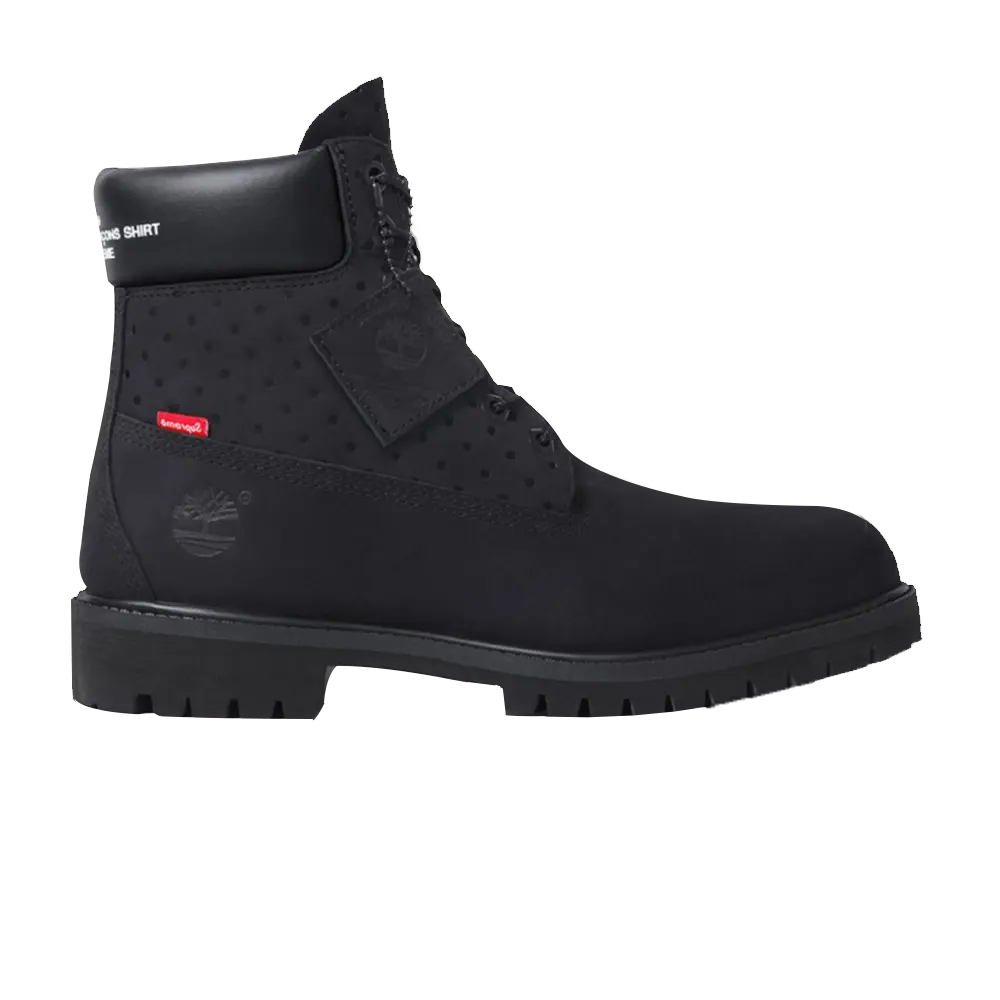 Ботинки Comme des Garçons x Supreme x Timberland 6 Inch, черный