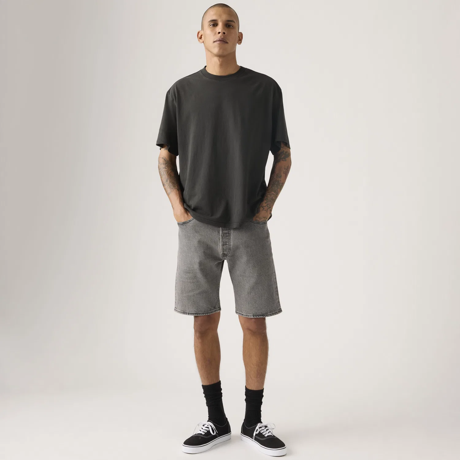 Мужские шорты 501 Original 9 дюймов Levi's, Black