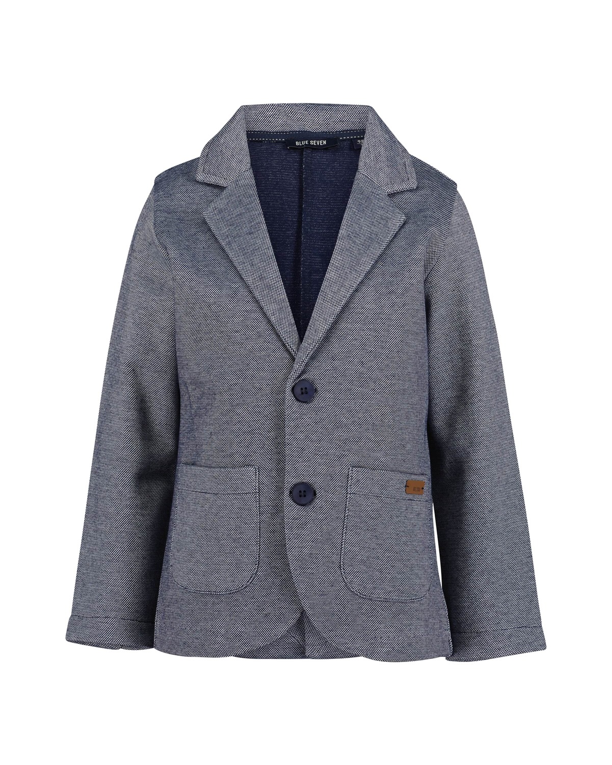 

BLUE SEVEN Толстовка с капюшоном на молнии в крапчатом синем цвете