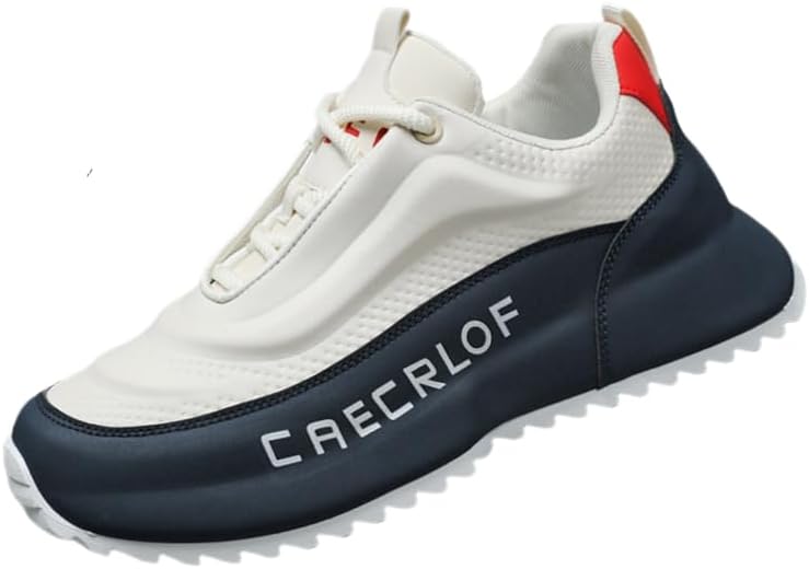 

Мужские спортивные повседневные туфли большого размера - лоферы с мягкой подошвой для комфорта в течение всего дня, модный дизайн «обувь папы» с гибкой посадкой Hoalox, черный/серый