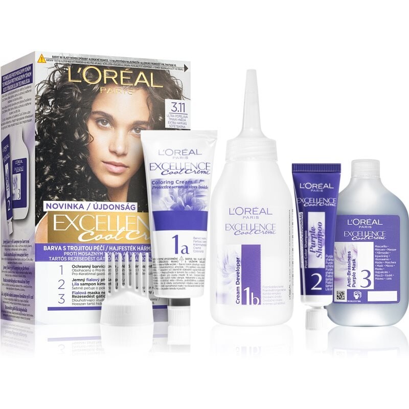 

Краска для волос L'Oreal Paris Excellence Cool Creme оттенок 3.11 Ultra Ash Dark Brown L’Oreal Paris