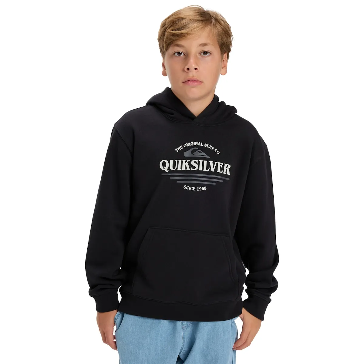 

Детская толстовка с графикой Quiksilver, черный