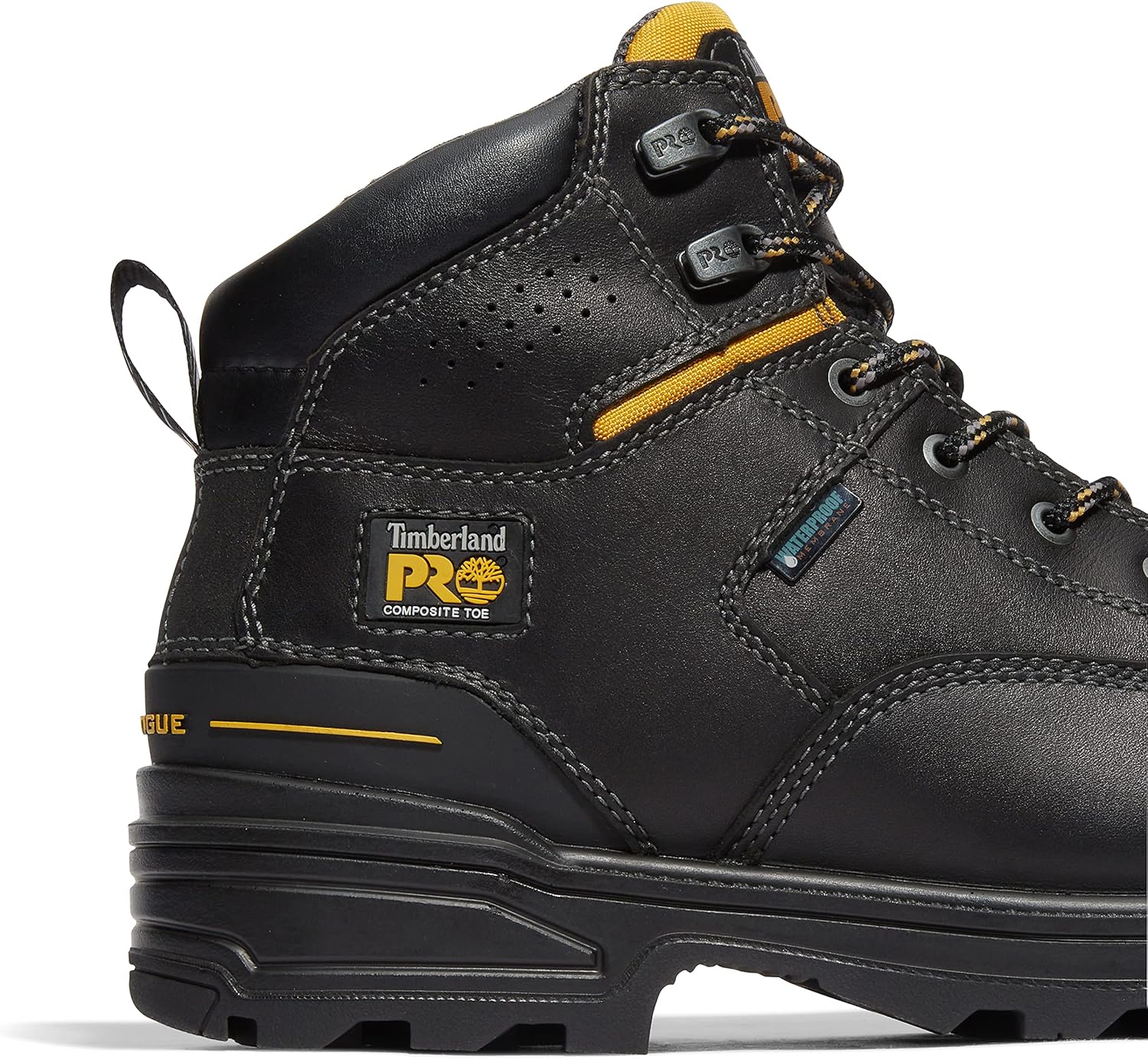 Timberland PRO мужские рабочие ботинки Magnitude 6 дюймов с композитным защитным носком, устойчивые к проколам, водонепроницаемые, Black — фото 3