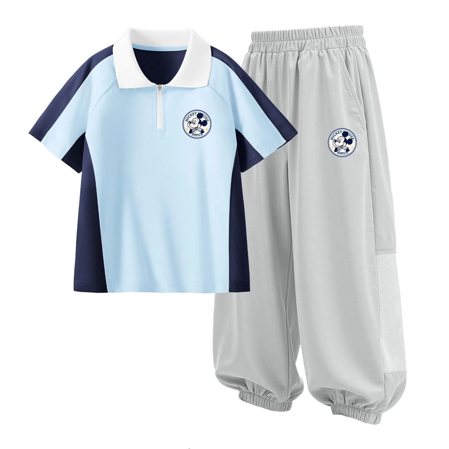Детский спортивный костюм Casual Sportswear 2 Piece Set Disney, Di Star Suit K Deep Sea Blue+Di Star Suit K Misty Mountain Gray — фото 4