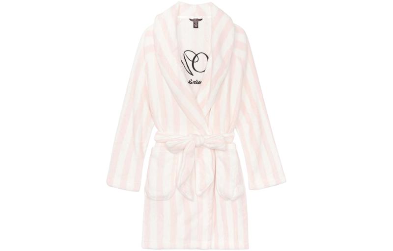 Женский халат для сна pink white Victoria's Secret, розовый